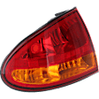 Driver Side Tail Light, without Bulb, Halogen, Amber and Red Lens