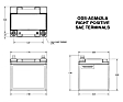 ODS-AGM42LA NON-RETURNABLE Battery - Extreme Series, Direct Fit, Sold Individually