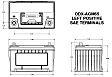 1987 Mercury Sable - Battery, With Tin Plated Brass SAE Auto Posts