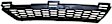 Front, Driver Side Bumper Grille, Textured Black, 4 Cyl., 1.8L Engine
