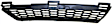 Front, Driver Side Bumper Grille, Textured Black, 4 Cyl., 1.8L Engine