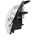 Passenger Side Headlight, with Bulb, Halogen, Clear Lens