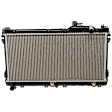 Radiator, 1.6L/1.8L Engines, Heavy Duty Cooling, Automatic or Manual Transmission, Aluminum Core, Plastic Tank