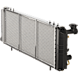 Radiator, 2.5L/4.0L Engines, Automatic or Manual Transmission, Left Hand Drive, Aluminum Core, Plastic Tank
