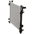 Radiator, 3.3L/3.6L/3.8L/4.0L Engines, Aluminum Core, Plastic Tank