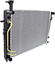 Radiator, 2.0L Engine, Aluminum Core, Plastic Tank