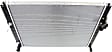 Radiator, 3.5L/5.0L Engines, 1 in. Core Size, Aluminum Core, Plastic Tank