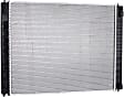 Radiator, 3.5L/5.0L Engines, 1 in. Core Size, Aluminum Core, Plastic Tank