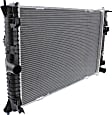 Radiator, 2.5L Engine, Aluminum Core, Plastic Tank