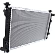 Radiator, 3.0L/3.6L Engines, 1 in. Core Size, Aluminum Core, Plastic Tank