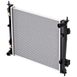 Radiator, 1.6L Engine, Aluminum Core, Plastic Tank