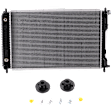 Radiator, 2.4L Engine, 5/8 in. Core Size, Aluminum Core, Plastic Tank