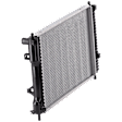 Radiator, 2.4L Engine, 5/8 in. Core Size, Aluminum Core, Plastic Tank