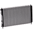 Radiator, 2.4L Engine, 5/8 in. Core Size, Aluminum Core, Plastic Tank
