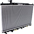 Radiator, 2.4L Engine, Japan Built Vehicle, Aluminum Core, Plastic Tank