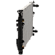 2009-2016 Audi A4 Quattro - Radiator, 2.0L Engine, Aluminum Core, Plastic Tank