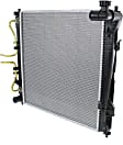Radiator, 4 Cyl. 2.0L Engine, Plastic Tank, Turbocharged