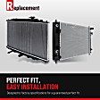 Radiator, 2.4L/3.5L Engines, Aluminum Core, Plastic Tank