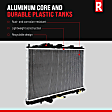 Radiator, 2.4L/3.5L Engines, Aluminum Core, Plastic Tank