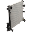 2010-2011 Mercedes Benz E350 - Radiator, 1.8L/2.5L/3.5L Engines, Aluminum Core, Plastic Tank, For Models Without Partial Zero Emission Vehicle (PZEV)
