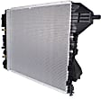 Radiator, 6.2L Engine, Automatic Transmission, Aluminum Core, Plastic Tank