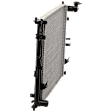 2011-2014 Hyundai Sonata - Radiator, Hybrid Models, Plastic Tank,