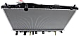 2013-2015 Acura ILX - Radiator, 1.5L Engine, Hybrid Model, Aluminum Core, Plastic Tank
