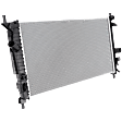 Radiator, 4 Cyl., 2.5/2.3/(2.0L Engines, 6-Speed Transmission), Aluminum Core, Plastic Tank, Automatic Transmission
