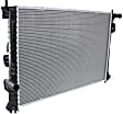 Radiator, 2.0L/3.5L Engines, Aluminum Core, Plastic Tank