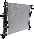 Radiator, 2.5L Engine, Sedan, Aluminum Core, Plastic Tank