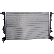 Radiator, 2.4L/3.2L Engines, With Dual Fan Assembly, Aluminum Core, Plastic Tank