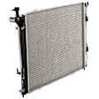 Radiator, 2.4L/3.3L Engines, Aluminum Core, Plastic Tank