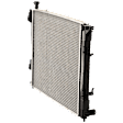 Radiator, 2.4L/3.3L Engines, Aluminum Core, Plastic Tank