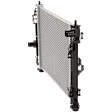 Radiator, 2.3L Engine, Aluminum Core, Plastic Tank