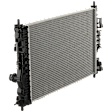 Radiator, 1.4L/1.6L/1.8L Engines, Aluminum Core, Plastic Tank