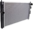 Radiator, 2.0L/2.4L Engines, Non-Turbo, Aluminum Core, Plastic Tank