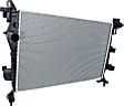 Radiator, 1.4L Engine, Aluminum Core, Plastic Tank