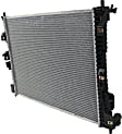 Radiator, 2.3L Engine, Aluminum Core, Plastic Tank