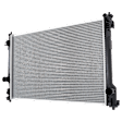 Radiator, 4/6 Cyl., 2.4L/2.5L/3.5L Engines, Aluminum Core, Plastic Tank