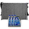 1997 BMW 528i - 4-Piece Kit Radiator, 2.8L 6Cyl,  Includes (3) Coolant/Antifreeze and (1) Radiator