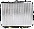 Radiator, 2.3L/2.6L/3.1L Engines, Aluminum Core, Plastic Tank