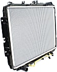 Radiator, 2.3L/2.6L/3.1L Engines, Aluminum Core, Plastic Tank