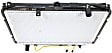 Radiator, 2.3L/2.6L/3.1L Engines, Aluminum Core, Plastic Tank