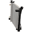 Radiator, 5.0L/5.8L Engines, Plastic Tank, Automatic or Manual Transmission, Standard Duty Cooling