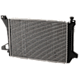 Radiator, 5.0L/5.8L Engines, Plastic Tank, Automatic or Manual Transmission, Standard Duty Cooling