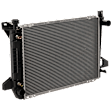 Radiator, 5.0L/5.8L Engines, Plastic Tank, Automatic or Manual Transmission, Standard Duty Cooling
