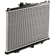 Radiator, 2.2L/2.3L Engines, Automatic or Manual Transmission, Aluminum Core, Plastic Tank