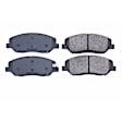2009 Hyundai Santa Fe - Front Ceramic Brake Pad Set, 2.7L 6Cyl, Z16 Evolution Ceramic