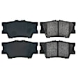 2022 Toyota Camry - Rear Ceramic Brake Pad Set, 3.5L 6Cyl, With Manual Parking Brake, Z16 Evolution Ceramic