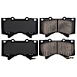 2010 Toyota Tundra Limited - Front Ceramic Brake Pad Set, 4.6L 8Cyl, Z16 Evolution Ceramic